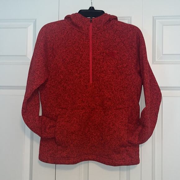 Women’s The North Face 1/4 Zip Pullover Hoodie Sweater Space Dye Pink Size Med - Picture 1 of 6